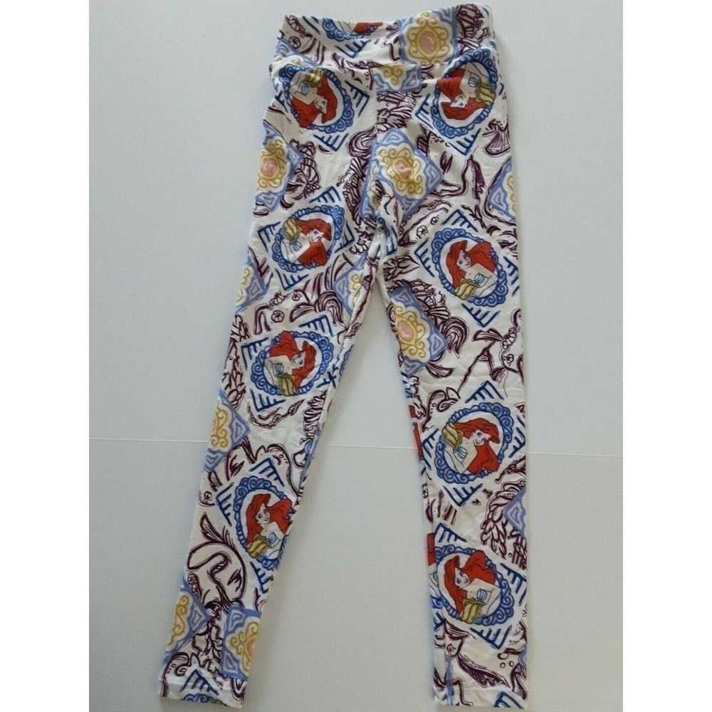 Lularoe Disney Ariel Tween Leggings The Little Mermaid Sea Ocean Sea Shell